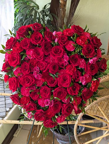 Red and Pink Tribute Heart