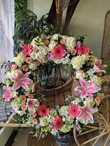 Pastel Garden Wreath