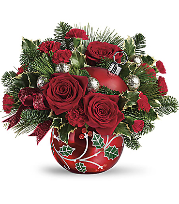 Red Holly Ornament