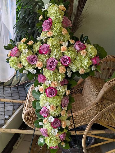 Green Pastel Cross